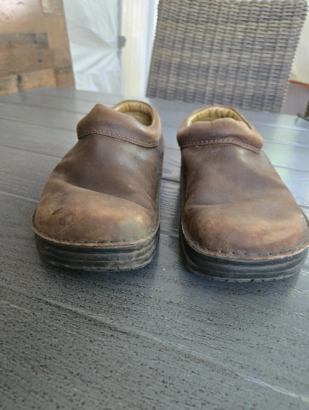 Birkenstock Footprints Ashby Brown Slip On Clogs EU 42 Sz 9 Grunge Preppy